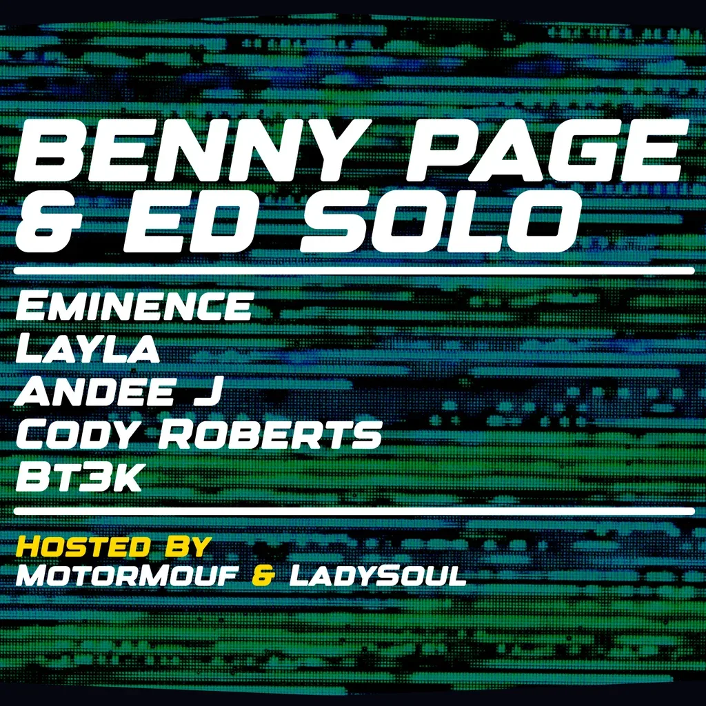 Flyer for Static Events Presents:- Benny Page x Ed Solo + Eminence & More
