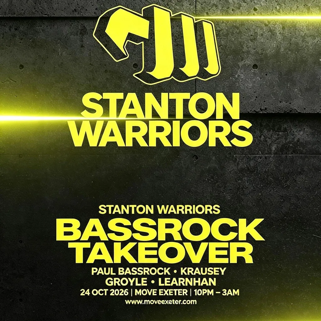 Flyer for Stanton Warriors | 24.10.26 | Move Exeter