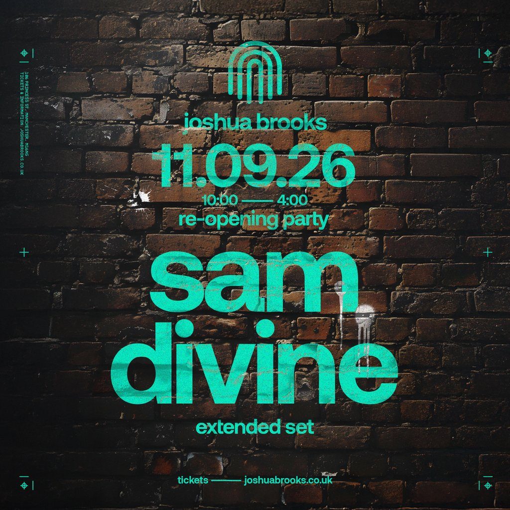 Flyer for Sam Divine [Extended Set] | Joshua Brooks Remastered