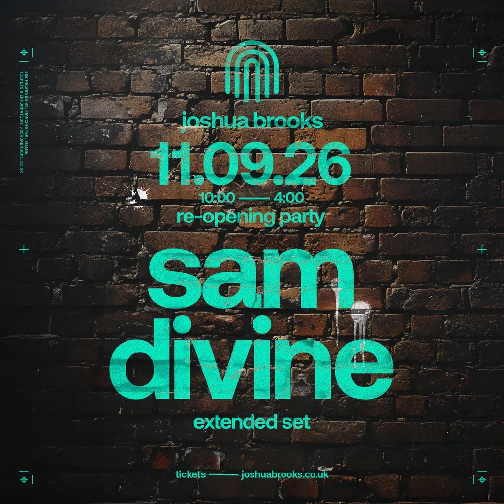 Flyer for Sam Divine [Extended Set] | Joshua Brooks Remastered