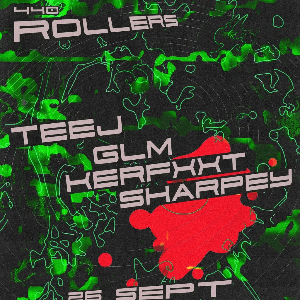 Flyer for Rollers | Teej & GLM | WAREHOUSE RAVE