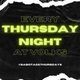 Flyer for Sabotage Thursdays