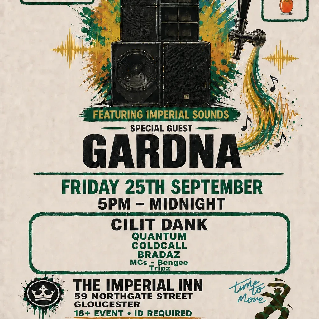 Flyer for Bass on tap VOL 3