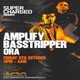 Flyer for SuperCharged Presents Amplify & Basstripper