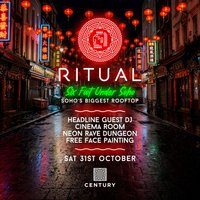 Flyer for Ritual Halloween Rooftop Party