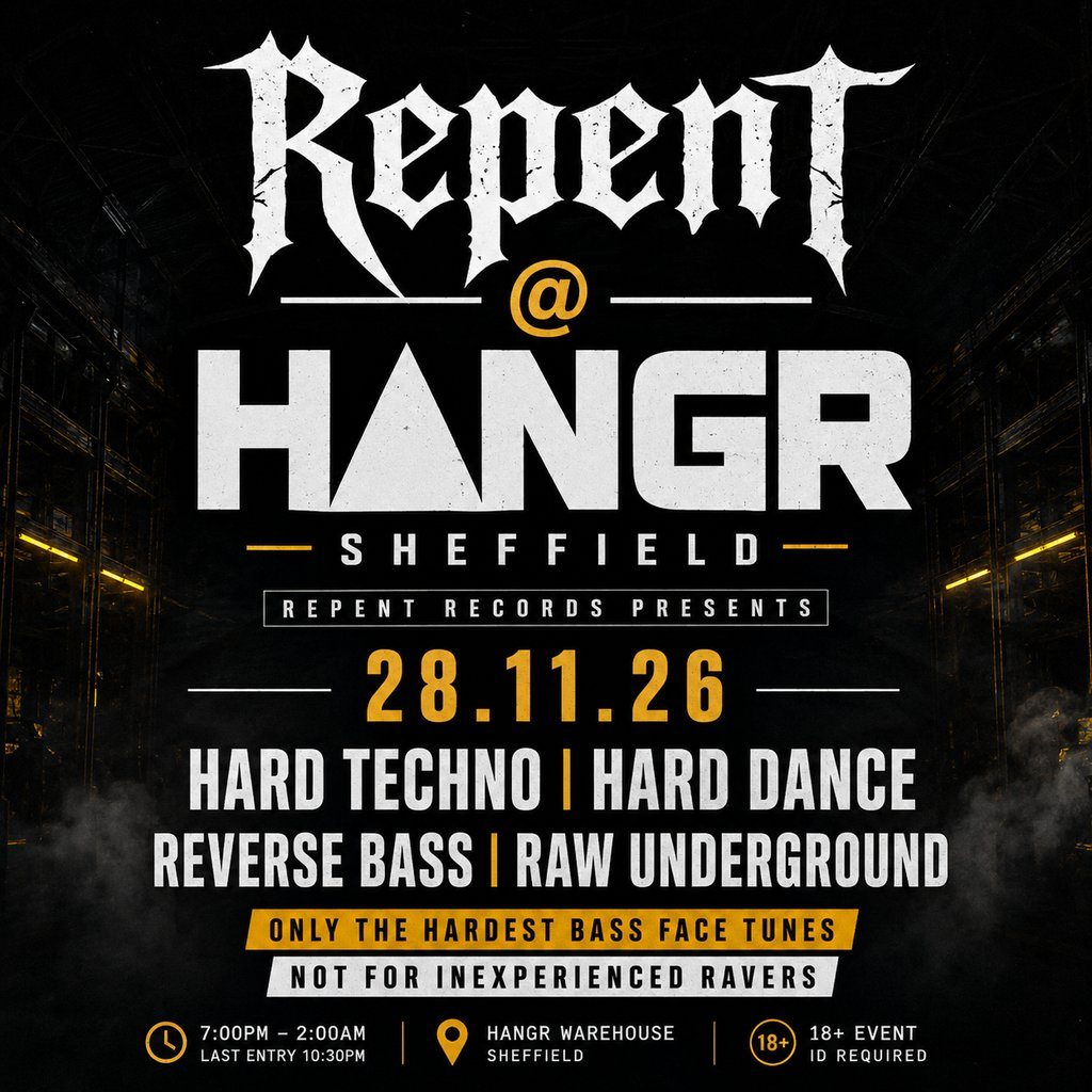 Flyer for Repent Records Presents: