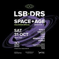 Flyer for LSB + DRS present: Space Age Halloween Special