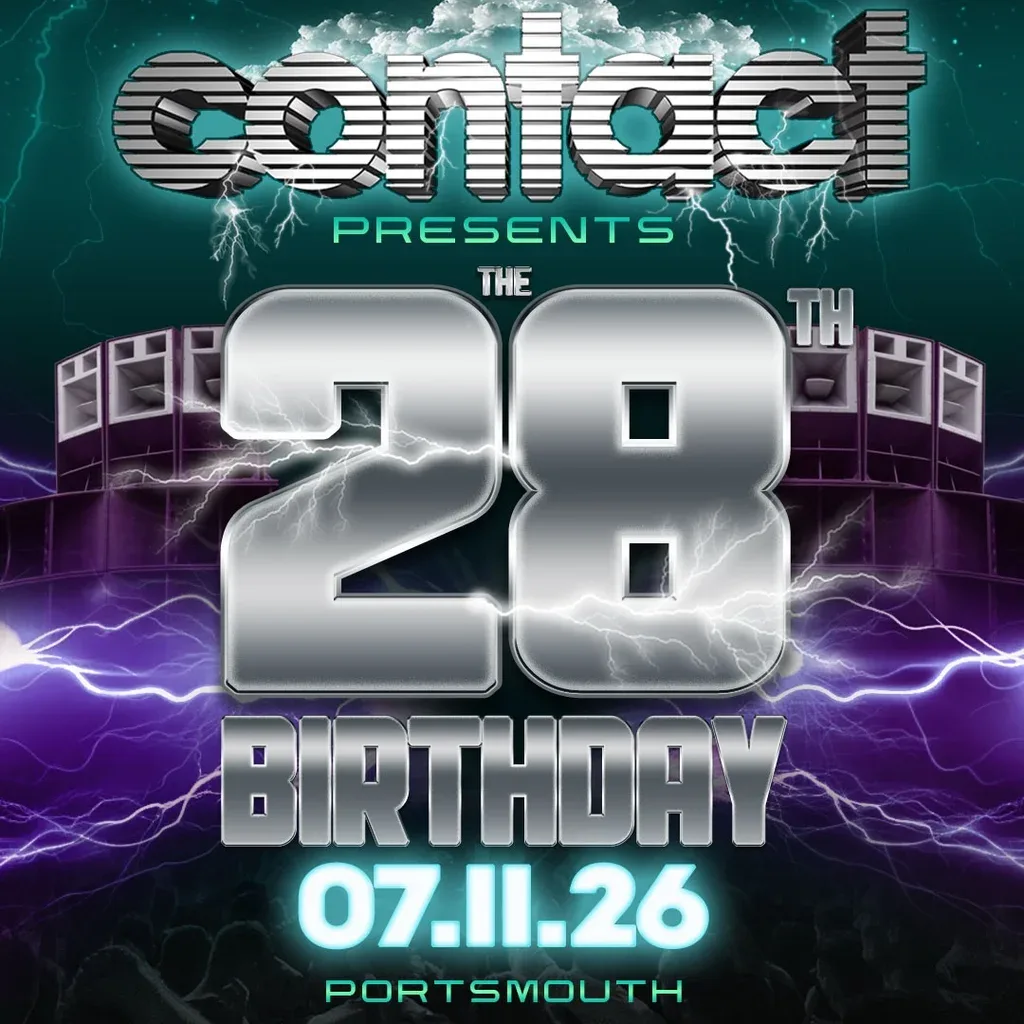 Flyer for CONTACT presents THE 28th BIRTHDAY