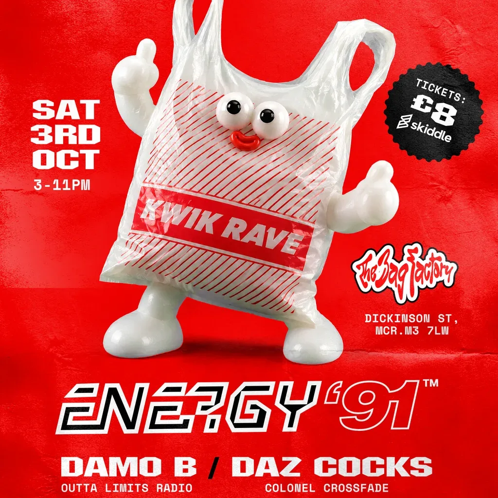 Flyer for Energy 91 Oldskool Rave