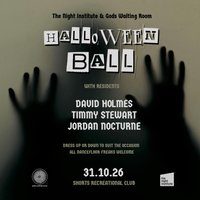 Flyer for The Night Institute x Gods Waiting Room: Halloween Ball