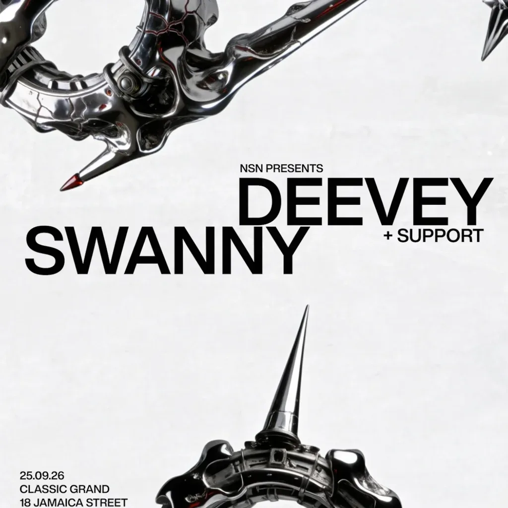 Flyer for NSN presents: THE CIRCUIT with DEEVEY, SWANNY and more