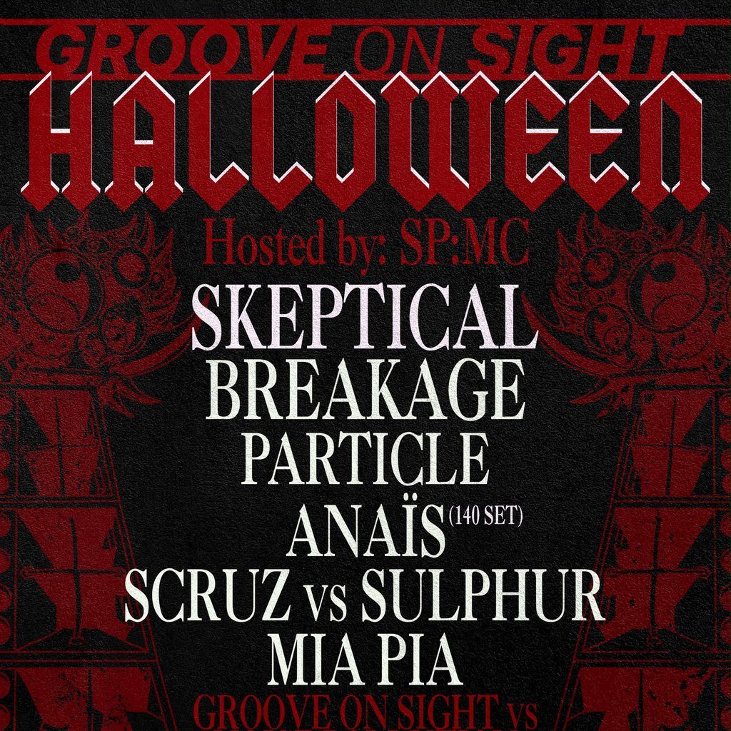 Flyer for Groove on sight x Noise Pollution - Halloween