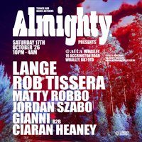 Flyer for Almighty with LANGE @ alta