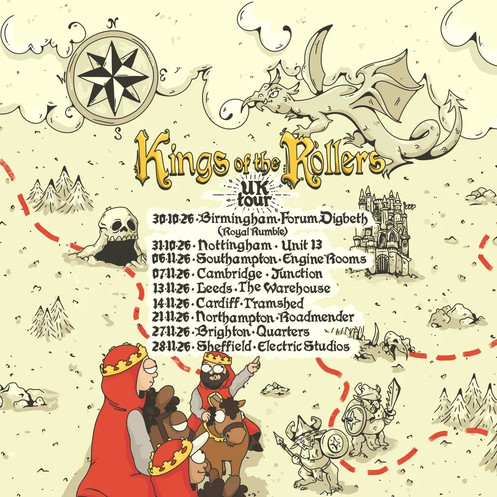Flyer for Kings Of The Rollers: The Holy Grail UK Tour - Cardiff