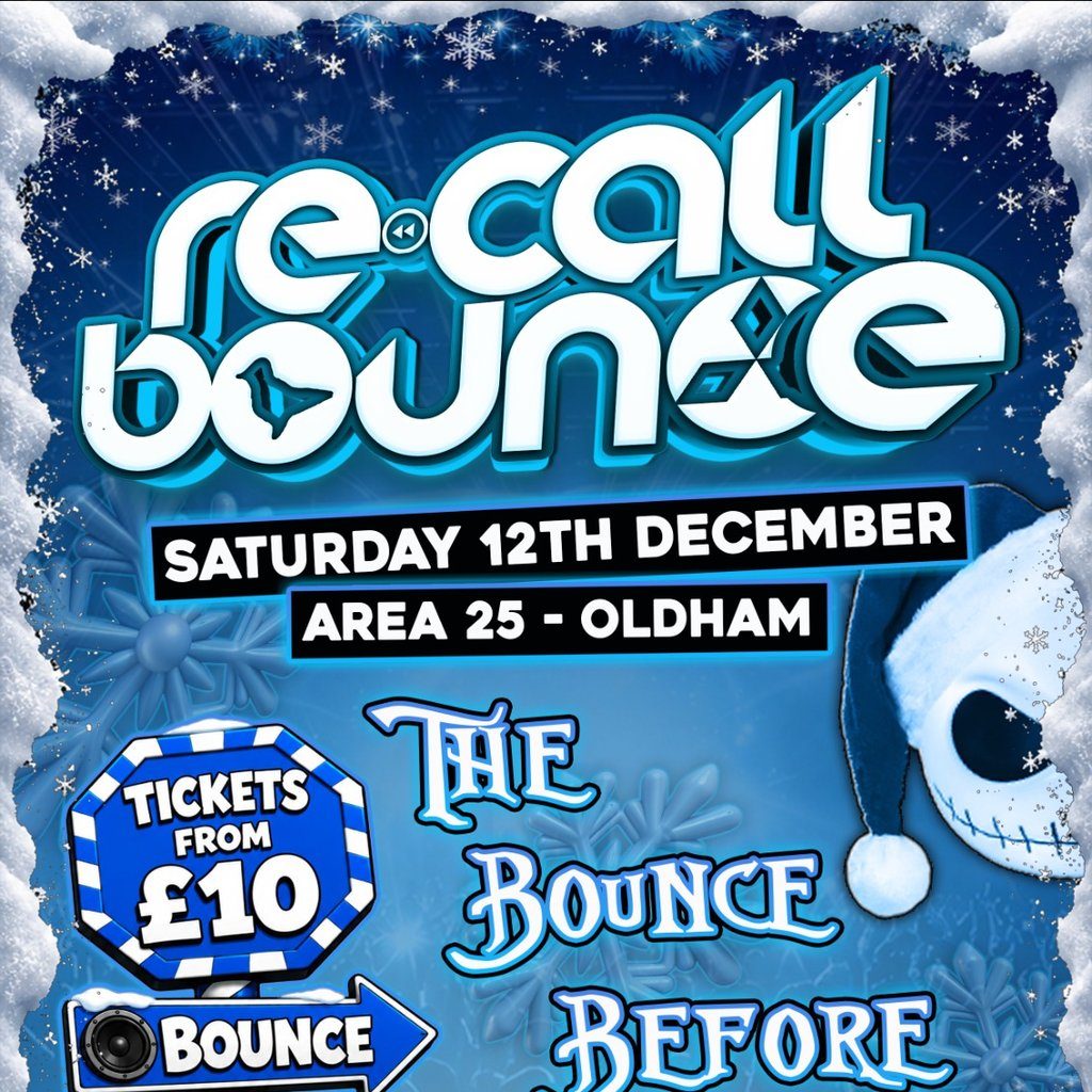 Flyer for The Bounce Before Christmas - Recall Bounce