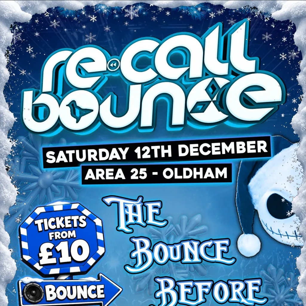 Flyer for The Bounce Before Christmas - Recall Bounce