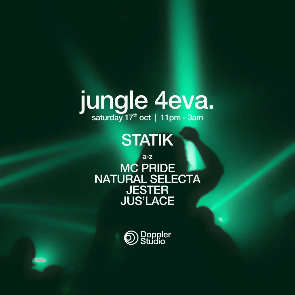 Flyer for JUNGLE 4EVA. @ Doppler Studio