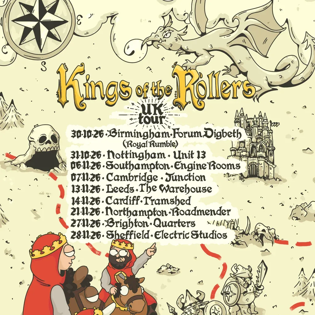 Flyer for Kings Of The Rollers Holy Grail Tour
