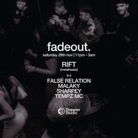 Flyer for FADEOUT. @ Doppler Studio