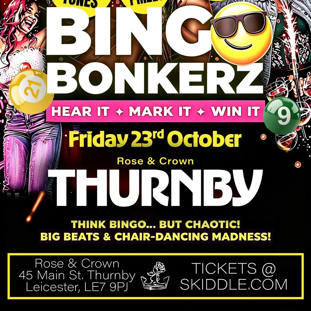 Flyer for Bonkerz Bingo