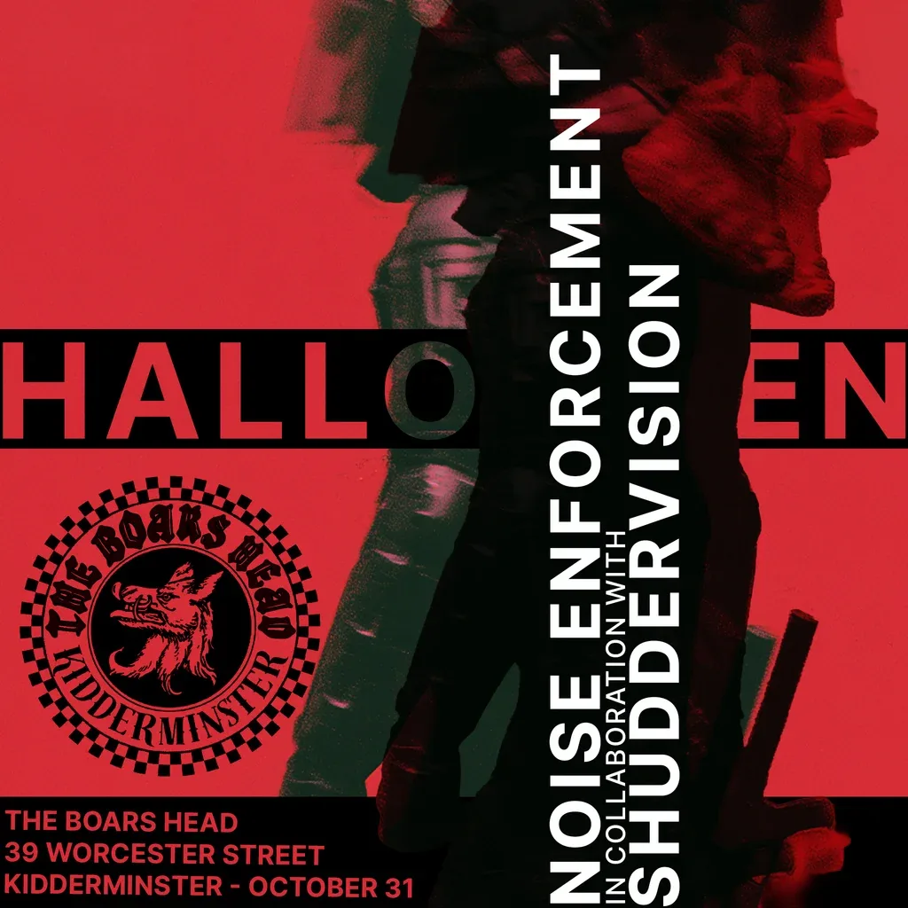 Flyer for NOISE ENFORCEMENT x SHUDDERVISION - HALLOWEEN RAVE