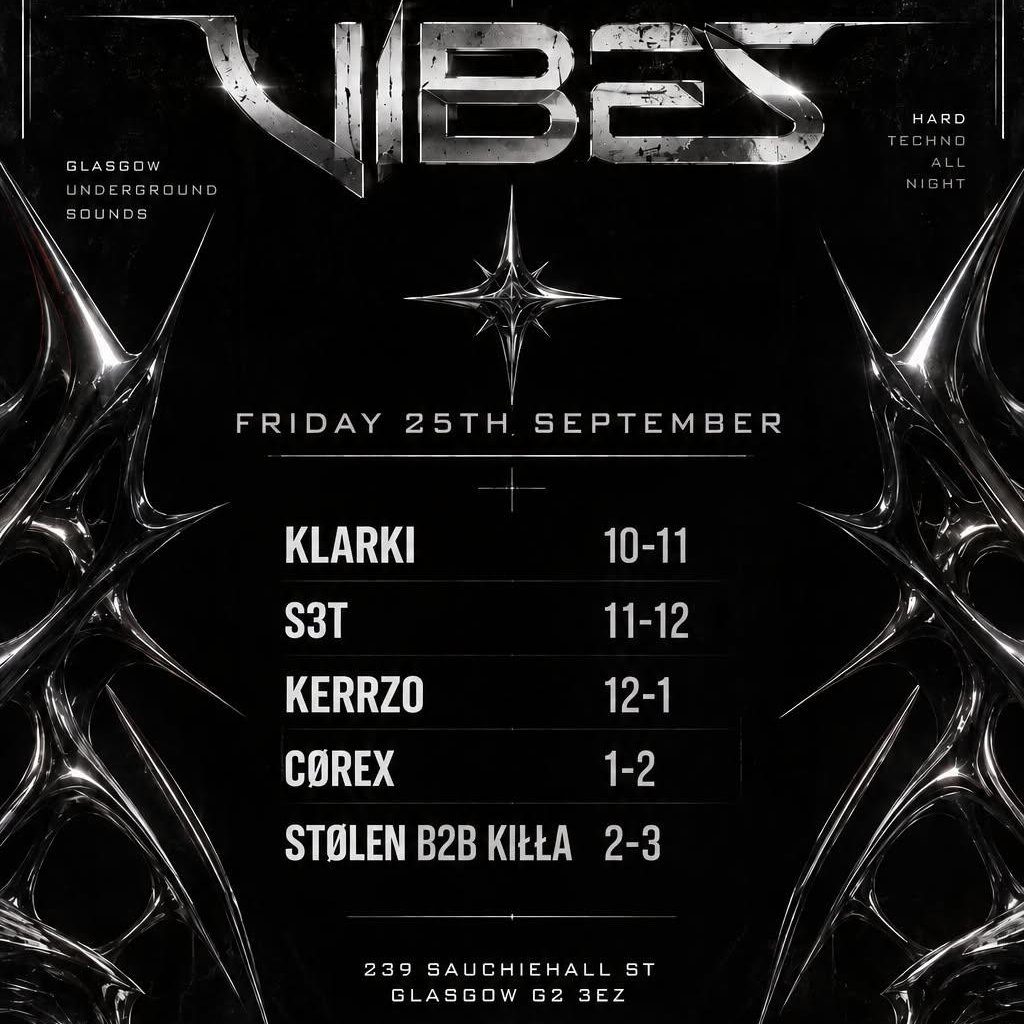 Flyer for Multi Genre Techno Night