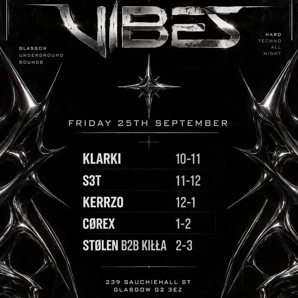 Flyer for Multi Genre Techno Night