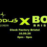 Flyer for BOG x EXODUS RECORDS