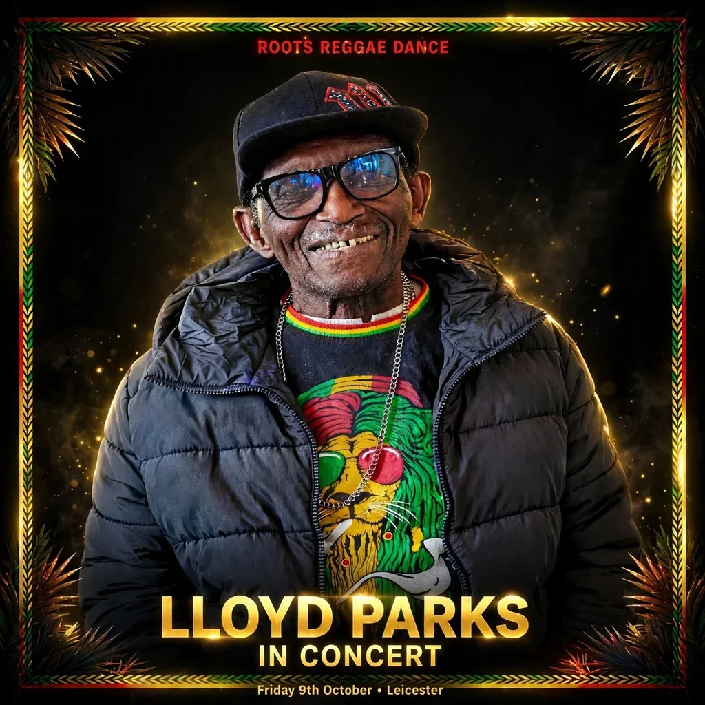 Flyer for LLOYD PARKS Live Roots Reggae Show