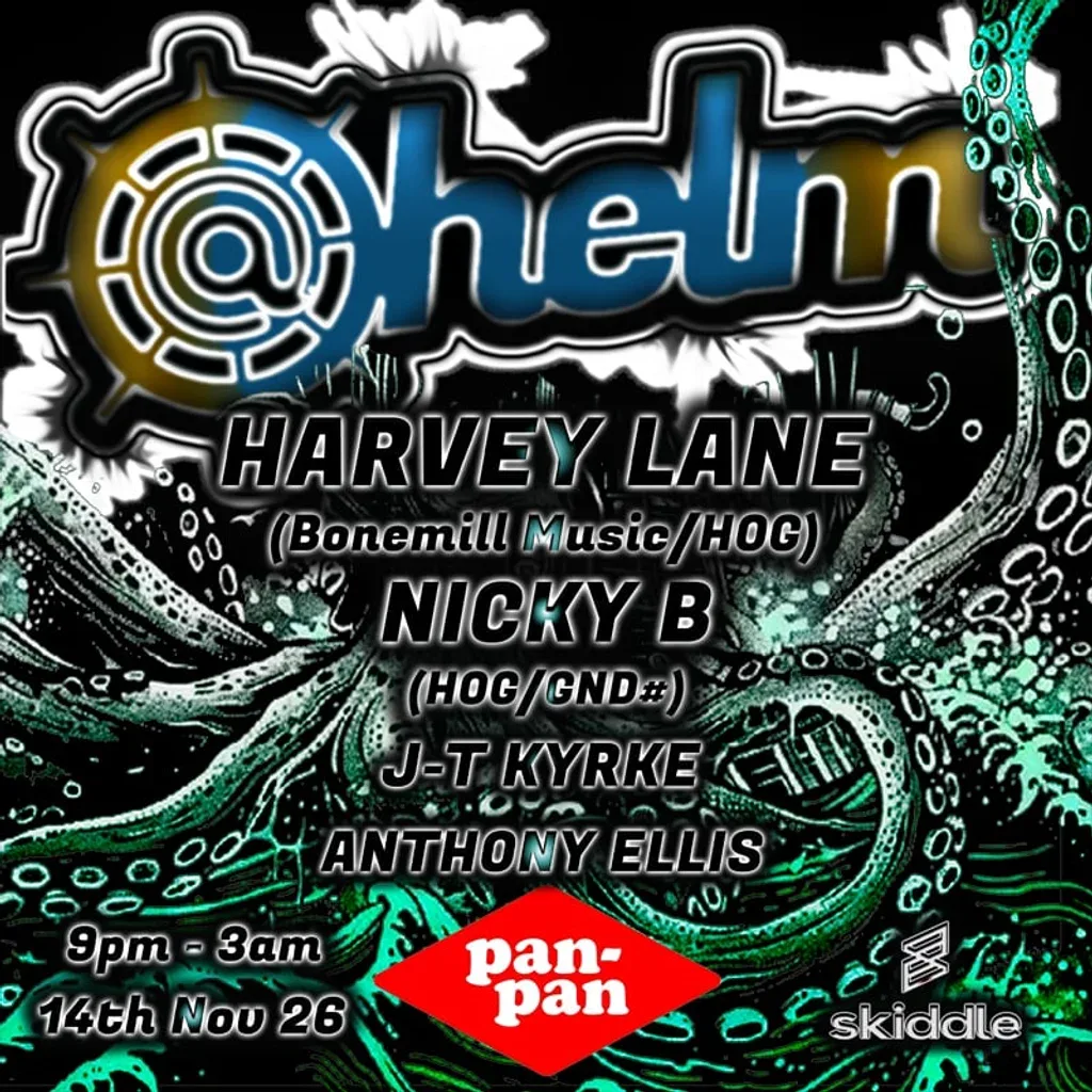 Flyer for @Helm presents Harvey Lane