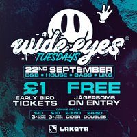 Flyer for Wide Eyes Tuesdays