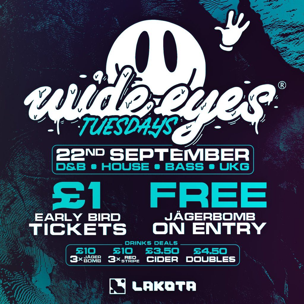Flyer for Wide Eyes Tuesdays