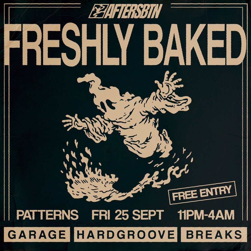 Flyer for Freshly Baked - Basement Rave