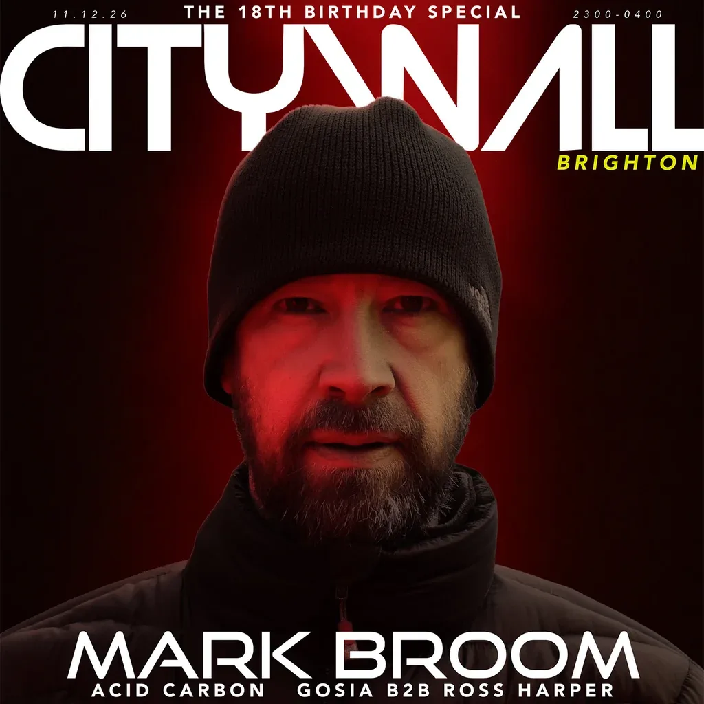 Flyer for City Wall x Mark Broom