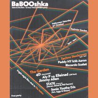 Flyer for BaBOOshka - Kazimier Garden 12 Hour Halloween Party