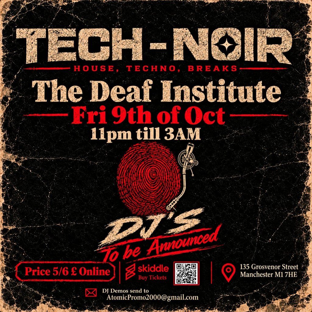 Flyer for Tech-noir