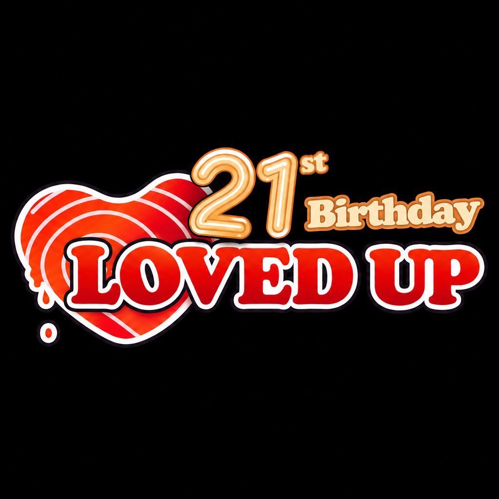 Flyer for LOVED UP - 21st Birthday! (Valentines Special 2027)