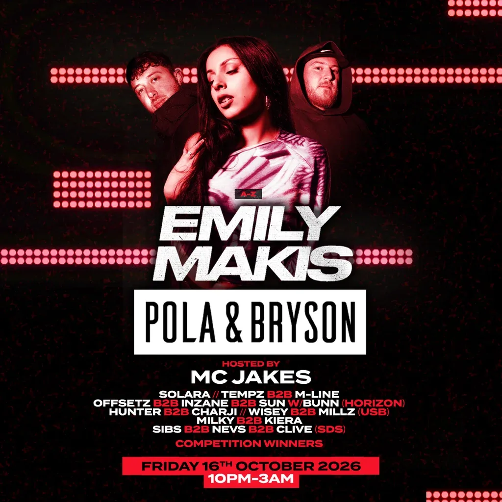 Flyer for Dublab: EMILY MAKIS + POLA & BRYSON