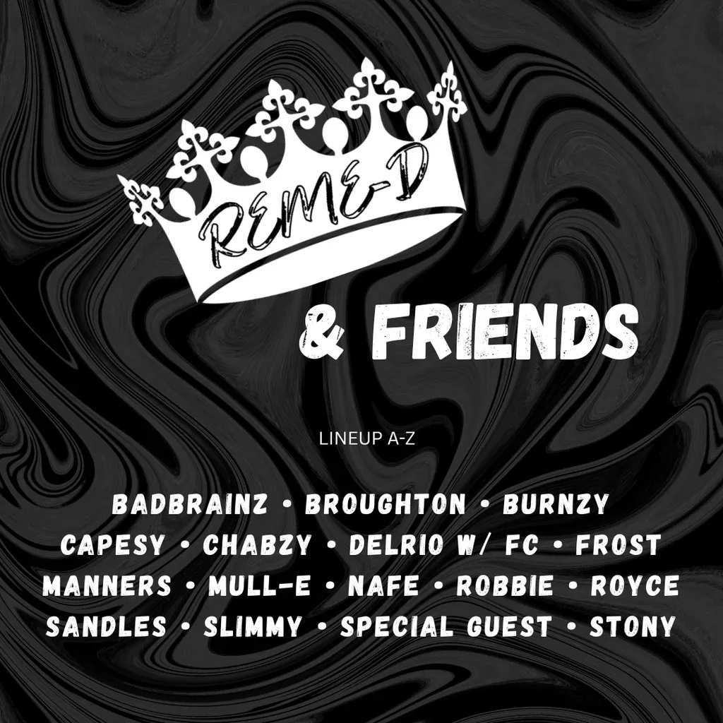 Flyer for REME-D & Friends Boxing Day