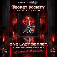 Flyer for The Secret Society - Closing Party