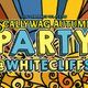 Flyer for A Scallywag Autumn Party - Live Music, DJs, festival vibes!