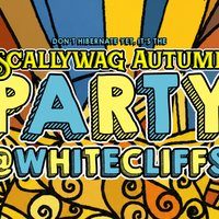 Flyer for A Scallywag Autumn Party - Live Music, DJs, festival vibes!