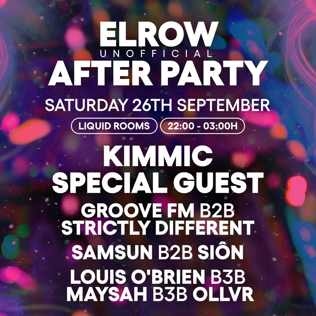 Flyer for ELROW After Party