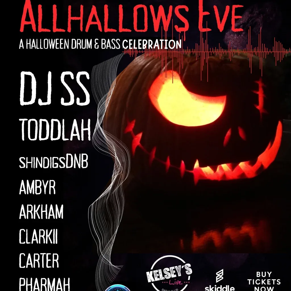 Flyer for Allhallows Eve DJ SS+Toddlah