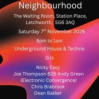 Flyer for Neighbourhood Saturday 7th November 2026