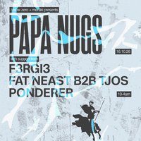 Flyer for Below Zero + Meraki present Papa Nugs