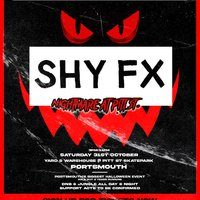Flyer for SHY FX - Nightmare at Pitt St. Halloween Rave