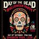 Flyer for SpunOut presents: Day of the Dead Halloween Party