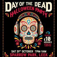 Flyer for SpunOut presents: Day of the Dead Halloween Party