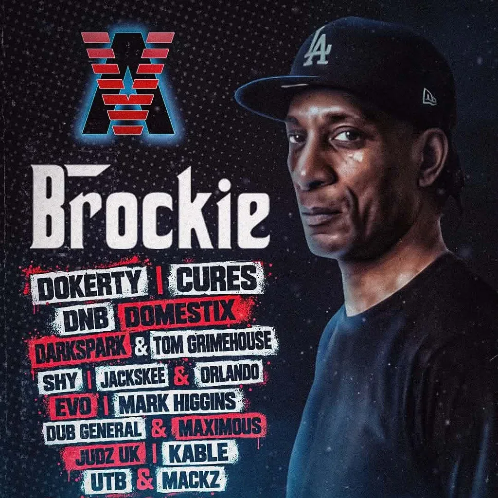 Flyer for Audio Venom Presents - BROCKIE + SUPPORT